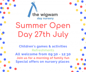 Wigwam Day Nursery Open Day